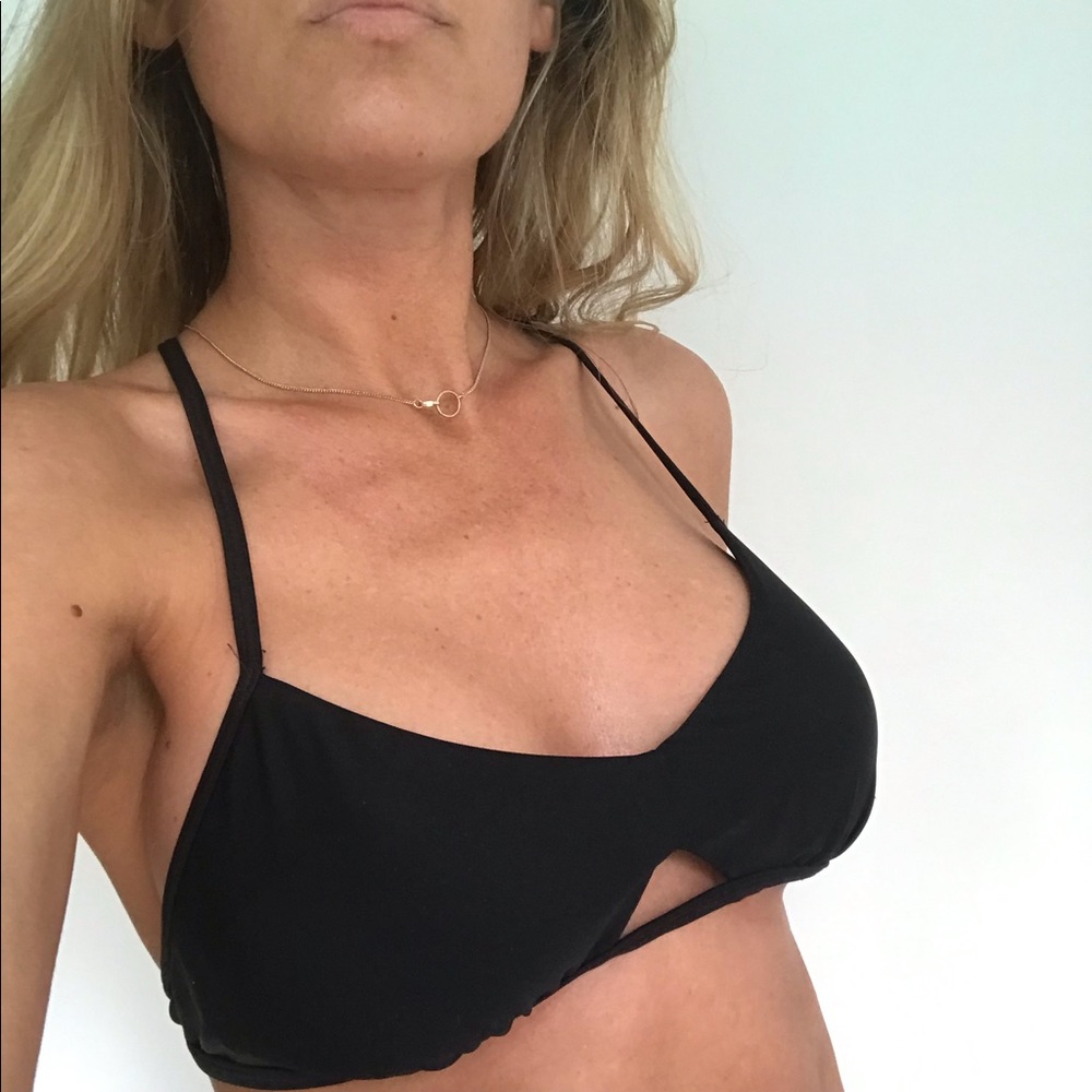 Hollister strappy cutout bikini top